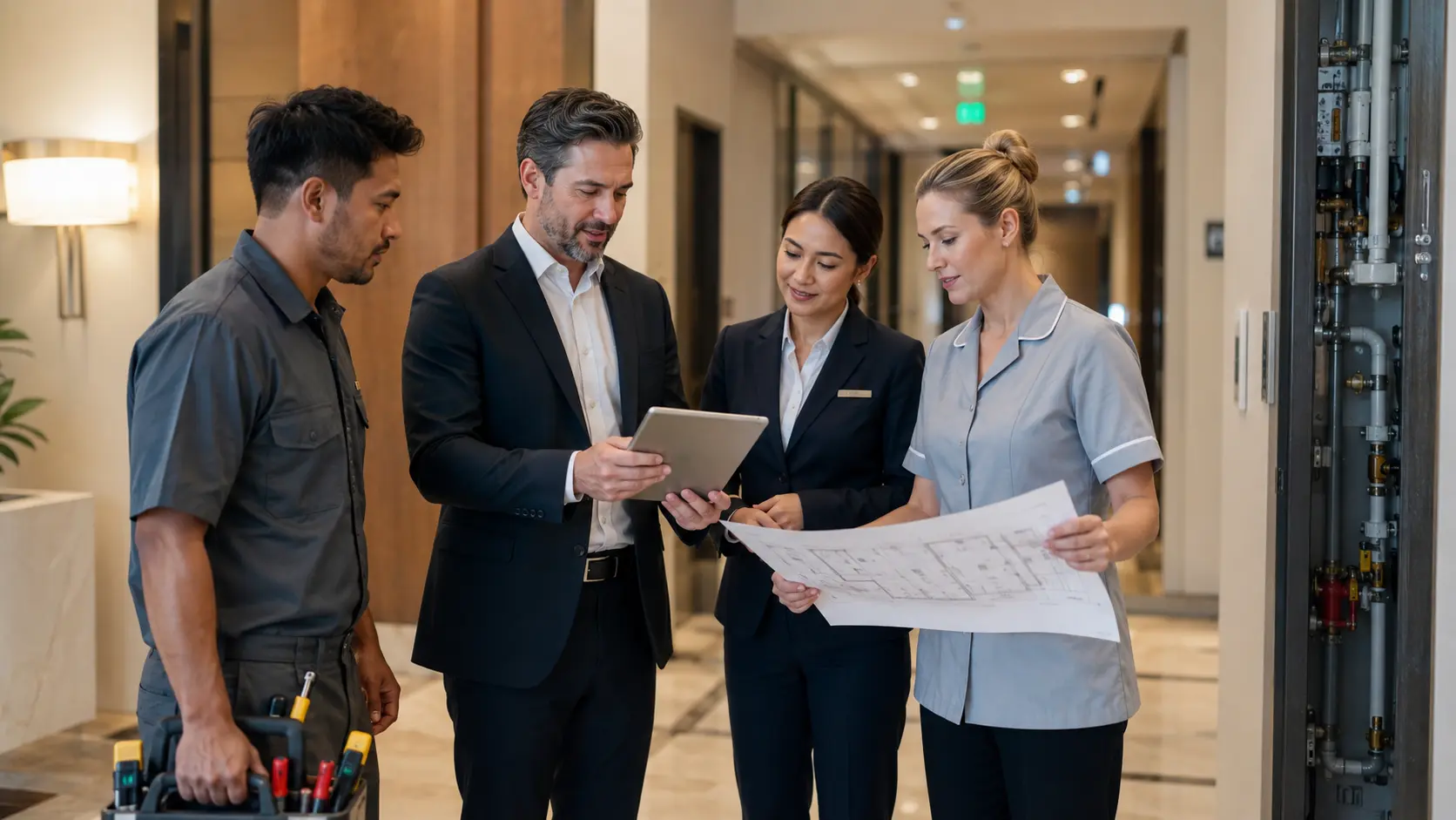 Hotel maintenance teams